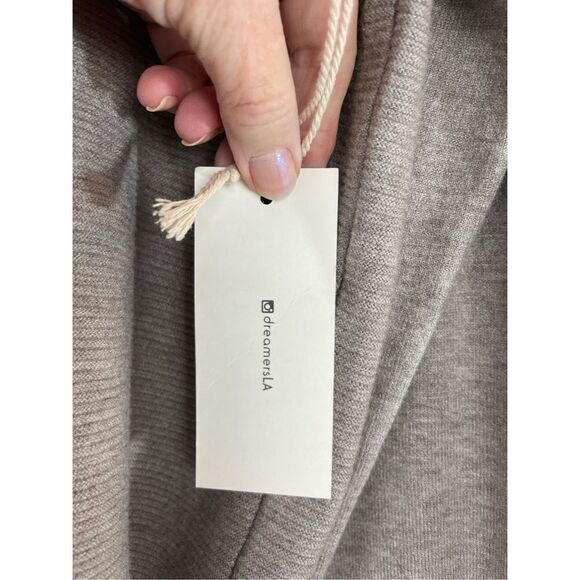 Dreamers Women's Mocha Long Sleeve Round Neck Knitted Sweater Size Medium NWT - Picture 4 of 8